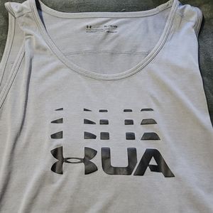 Gray under armor tank top